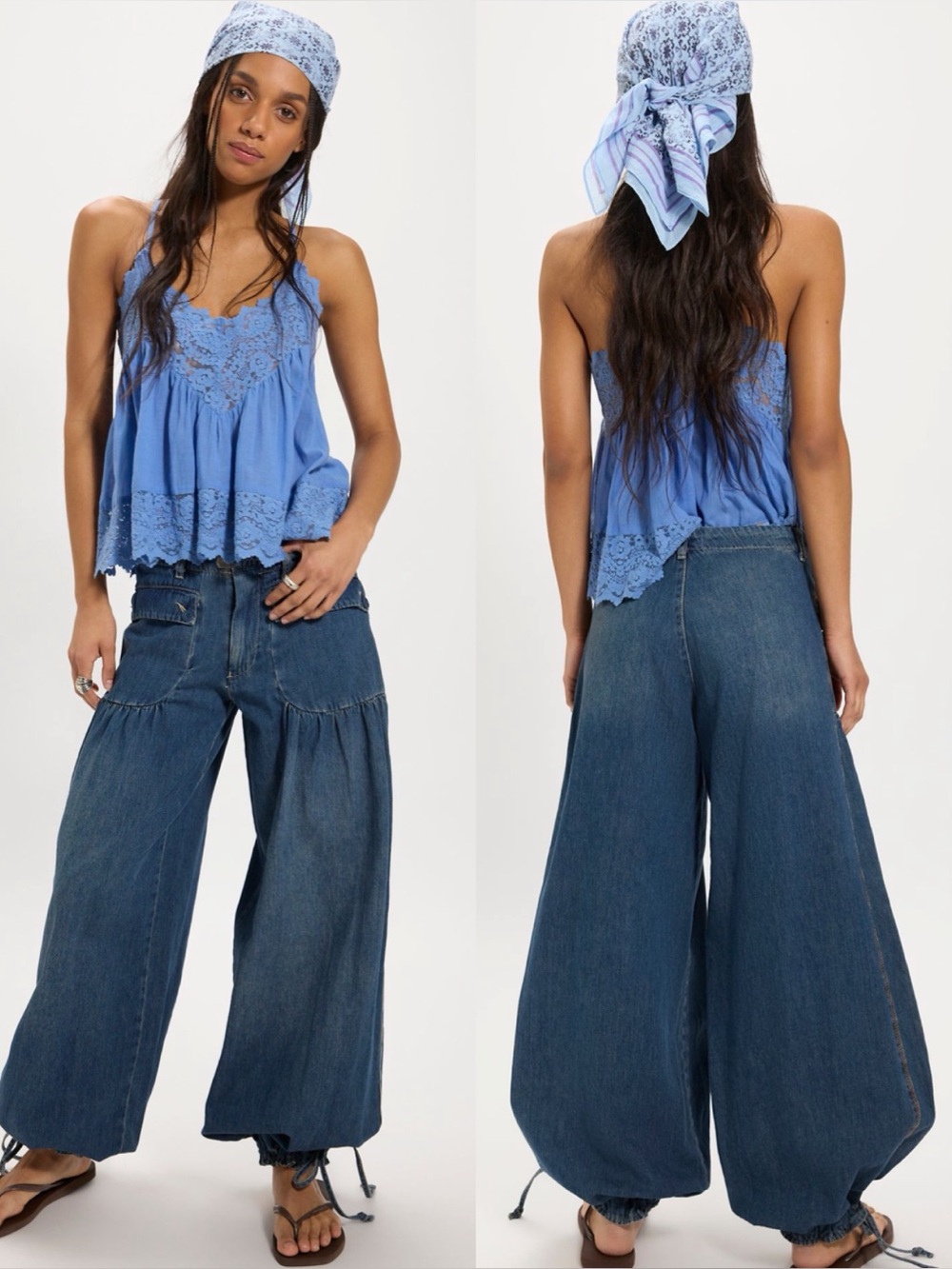 Free People Lotus Balloon Jeans In Juno